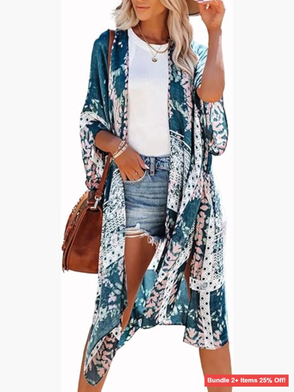 Large Chiffon Kimono Cardigan Cover Up Beach Swimsuit Top Loose Fit